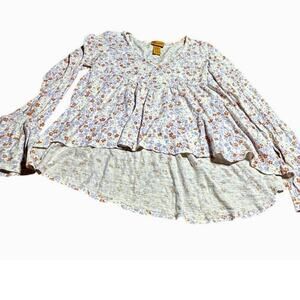 Wrangler Women's Small Boho Ditzy Floral Long sleeve Cotton Cowgirl Shirt